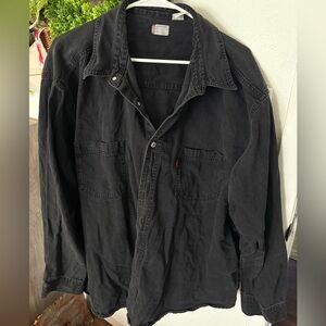 Levi's Black Denim Shirt Jacket